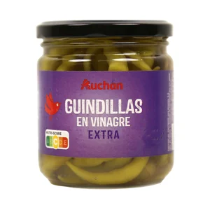 PRODUCTO ALCAMPO Guindillas en vinagre extra PRODUCTO ALCAMPO frasco de 130 g.