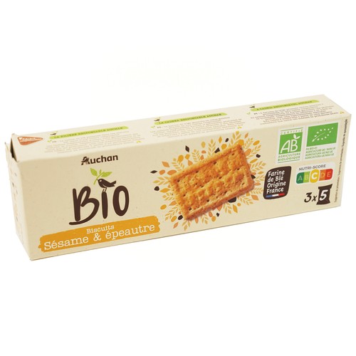 Galletas de escanda y sésamo ALCAMPO ECOLÓGICO 150 g.