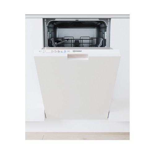 Lavavajillas integrable INDESIT IN2IE10CS80, capacidad: 10 servicios, clase energética: E, H: 85cm,A: 44,8cm,F: 55,5cm.