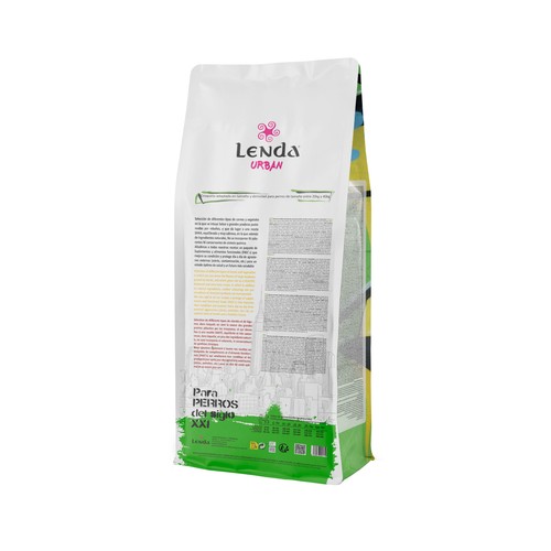 LENDA URBAN Alimento seco de perro con cordero meadow taste 2Kg