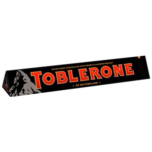 Imagen de TOBLERONE Barritas de chocolate negro suizo con nougat de miel y almendras 100 g.