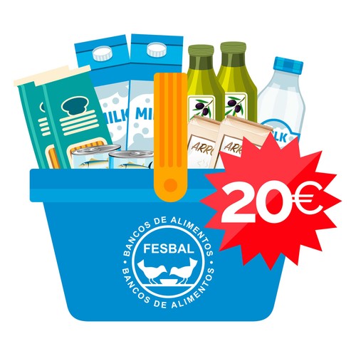 Donación de 20€ a la Federación de BANCOS DE ALIMENTOS Campaña La Gran Recogida de Alimentos 2026.