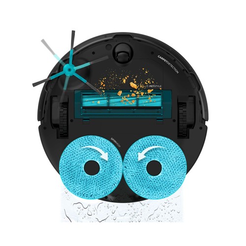 CECOTEC Conga 13090 Spin Revolution Home&Wash, Robot aspirador aspirador 4 en 1, Wifi, cepillo multifunción.