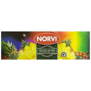 NORVI Piña trozos en su jugo 3 uds. x 140 g.