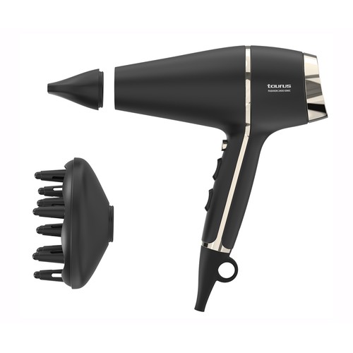 Secador de pelo TAURUS Fashion 2400, teonología iónic-care, 2400W, 3 temperaturas, 2 velocidades