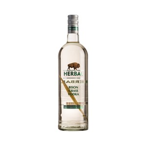 Herbal Vodka destilado 4 veces, elaborado y embotellado en Lituania botella de 1 l.