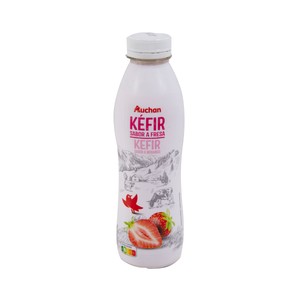 Imagen de AUCHAN Kefir líquido sabor fresa Botella de 486ml. Producto Alcampo