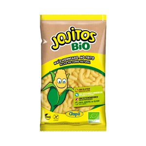 JOJITOS Aperitivo horneado, ecológico, de maíz elaborado con aceite de oliva JOJITOS Bio 90 g.
