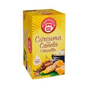 POMPADOUR Infusión de cúrcuma, canela y vainilla 35 g.