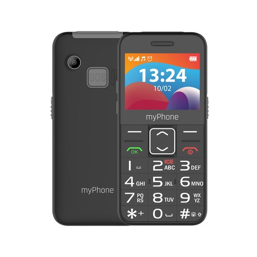 Teléfono móvil Senior MYPHONE Halo 3 negro, pantalla 2.3"", dual sim, 4G, 1400mAh..