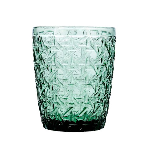 Vaso de vidrio 30cl color verde, Ágata BIDASOA