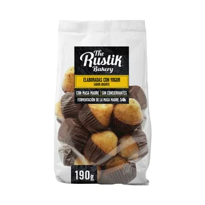 THE RUSTIK BAKERY Magdalenas mini estilo tradicional con yogurt 18 uds 190 g