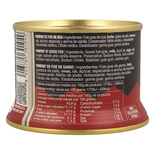 MALVASIA Parfait de foie de oca 130 g.