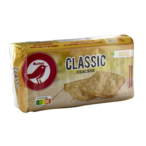 Galletas saladas,, crackers PRODUCTO ALCAMPO paquete de 100 g.