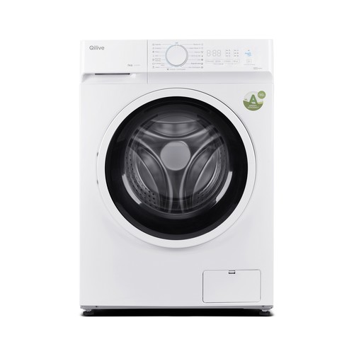 Lavadora QILIVE Q.6395 7KG, Clasificación energética: A, 1400RPM, H: 85cm, A: 59,5cm, F: 60cm. Motor inverter