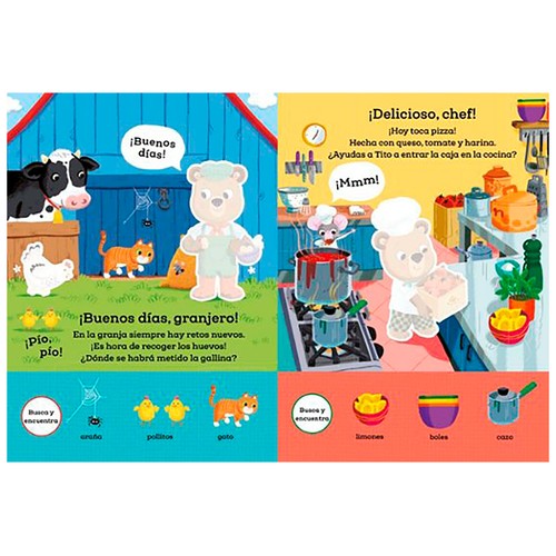 Osito tito mi primer libro de pegatinas. Oficio. Benji Davies. TIMUN MAS INFANTIL