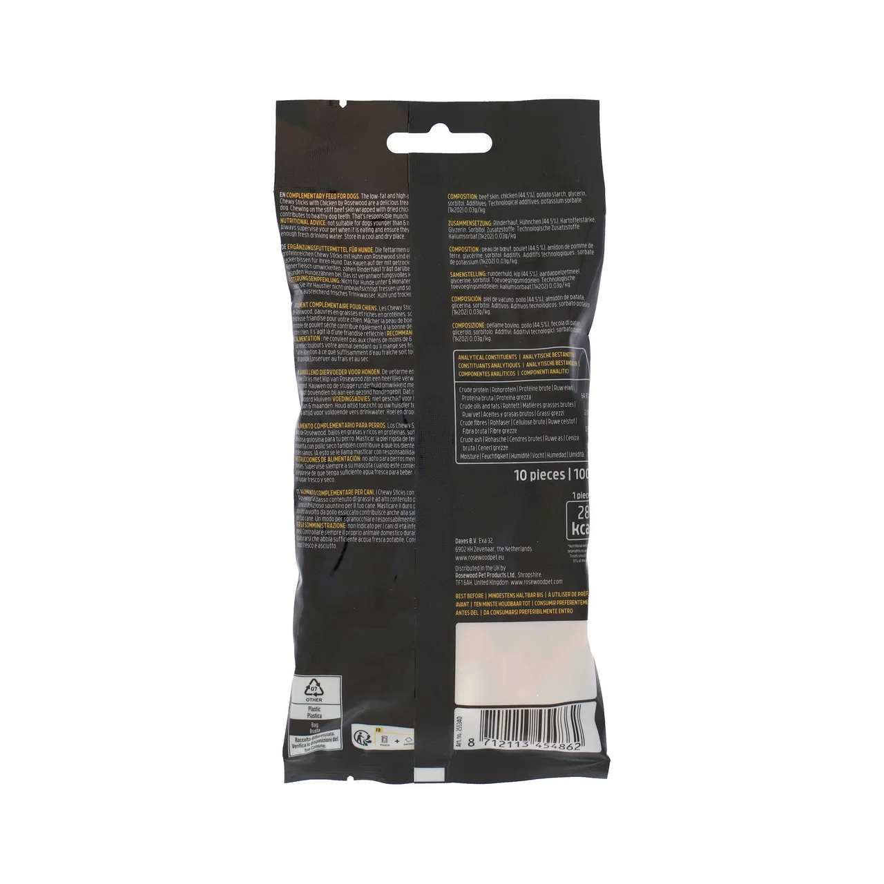 Chewy Sticks Stiks de pollo 10 uds. 100 g.
