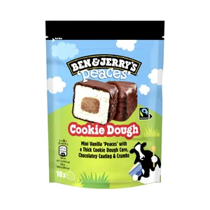 BEN & JERRY"S Mini helados de vainilla con trozos de masa de galleta y chocolate 10 uds.