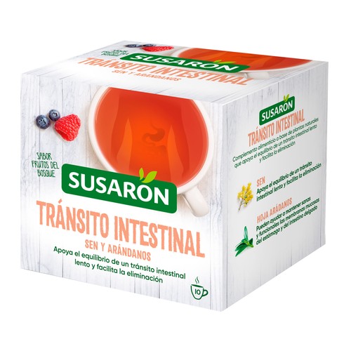 SUSARON Infusión para el tránsito intestinal de sen y arándanos 10 uds. 13 g.