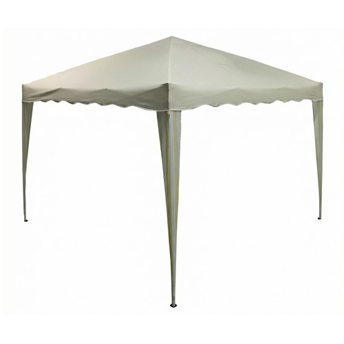 Cenador plegable 3x3x2,5m de acero y poliéster color blanco, MOBILIS