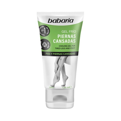 BABARIA Gel frio con aloe vera, para pies y piernas cansadas 150 ml.