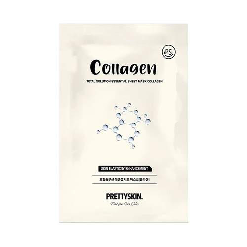 PRETTYSKIN Máscarilla facial con colageno, para la mejora de la elasticidad de la piel.