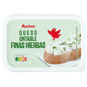 AUCHAN Queso de untar con finas hierbas 200 g Producto Alcampo.