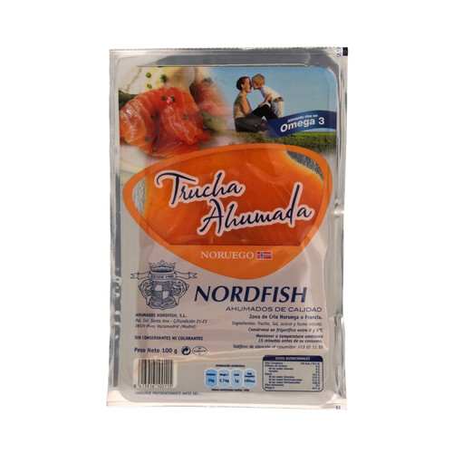 NORDFISH Trucha ahumada NORDFISH 100 g.