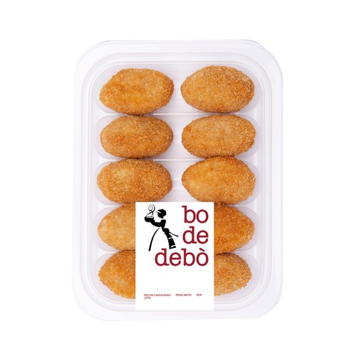 BO DE DEBÓ Croquetas fritas de cocido, listas para calentar y comer 300 g.