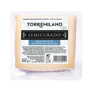 Queso semicurado de leche pasteurizada de oveja COVAP 400 g.