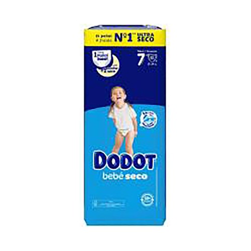 DODOT Bebé seco Pañales para bebé, talla 7 60 uds.