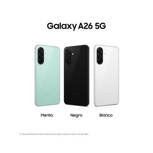 Smartphone Samsung Galaxy A26 5G 6,7" 128GB color menta.