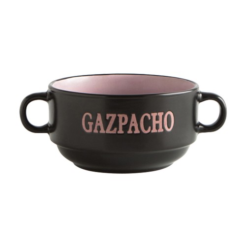Bol para gazpacho modelo Rustik, con capacidad de 45 centilitros y fabricado en cerámica gres QUID