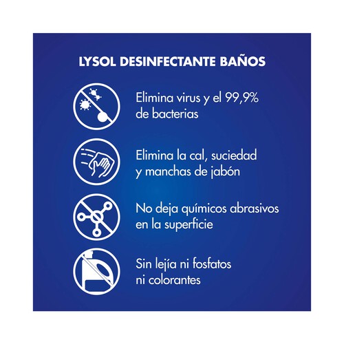 LYSOL Desinfectante para baños LYSOL 750 ml.