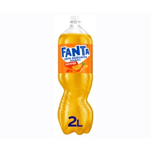 FANTA ZERO Refresco de naranja sin azúcares añadidos botella de 2 L.