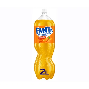 FANTA ZERO Refresco de naranja sin azúcares añadidos botella de 2 L.