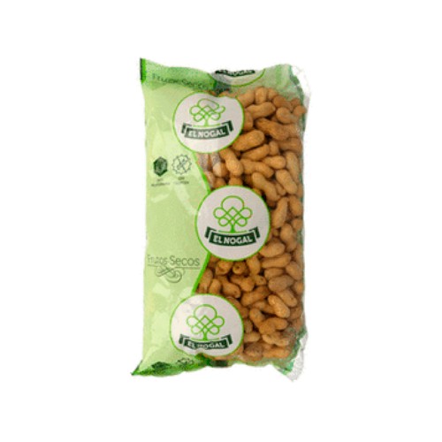 EL NOGAL Cacahuetes tostados Jumbo con cáscara 1 kg.