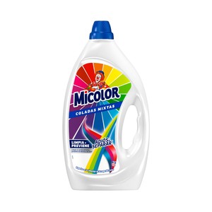 Imagen de MICOLOR Detergente líquido para lavadoras, apto para coladas mixtas 52 DS