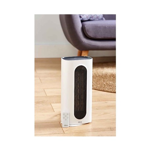 Calefactor digital cerámico QILIVE Q.6116, potencia max: 2000W, termostato regulable, oscilación 90º.