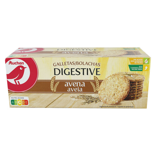 PRODUCTO ALCAMPO Digestive Galletas con avena 425 g.