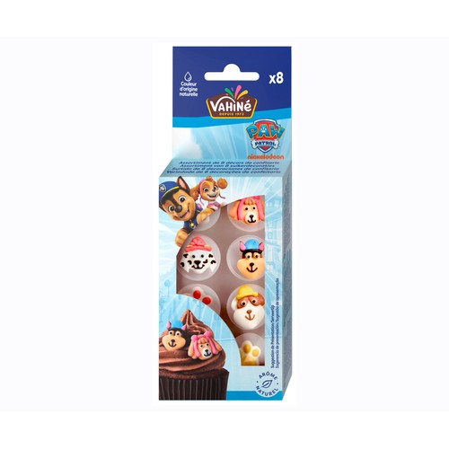 VAHINE Decoración comestible de la patrulla canina 8 uds.