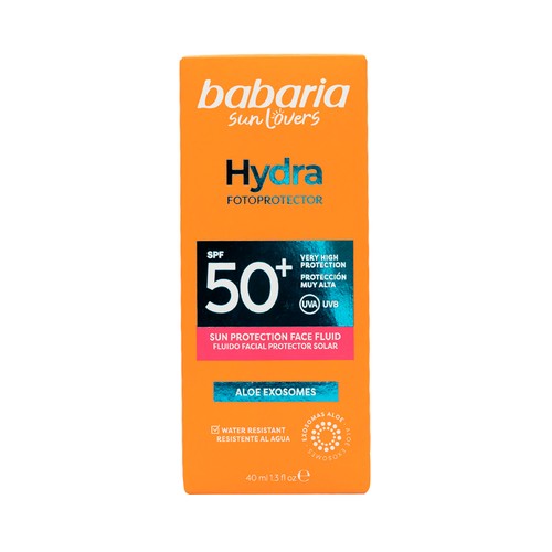 BABARIA Hydra Protector solar facial con FPS 50+ (muy alto) 40 ml.