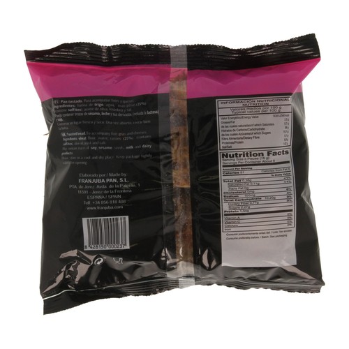 FRANJUBA Tostas de chapata con pasas 125 g.