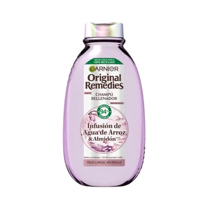 ORIGINAL REMEDIES de Garnier Champú rellenador para cbellos largos, sin brillo 400 ml.