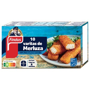 Imagen de FINDUS Varitas de merluza (100% filete procedente de pesca sostenible MSC) 250 g.