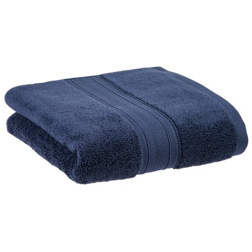 Toalla baño 100x150cm 500gr, 0 torsion, 100% algodón woven color marino. ACTUEL