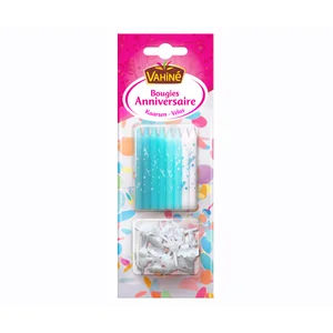 VAHINÉ Velas de cumpleaños con diferentes decoraciones 16 uds.