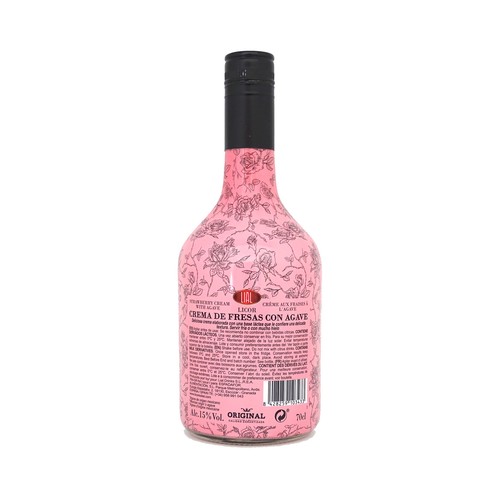 SARGENTO TEQUELA Crema de fresas con un toque de Agave (de origen Mexicano) SARGENTO TEQUELA botella de 70 cl.
