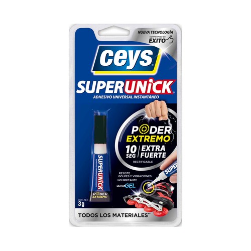 Pegamento instantáneo CEYS UltraUnick Gel, 3grs.