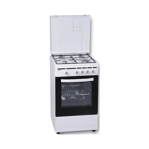 Cocina independiente a gas butano ROMMER VCH-455 B con Grill, 4 fuegos. H: 82,6cm, A: 50cm, F: 54cm.